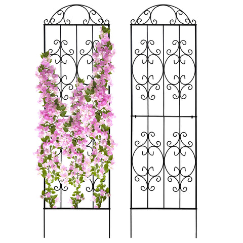 Thealyn Garden Trellis 80in-22in two-pack providing tall, reliable plant support