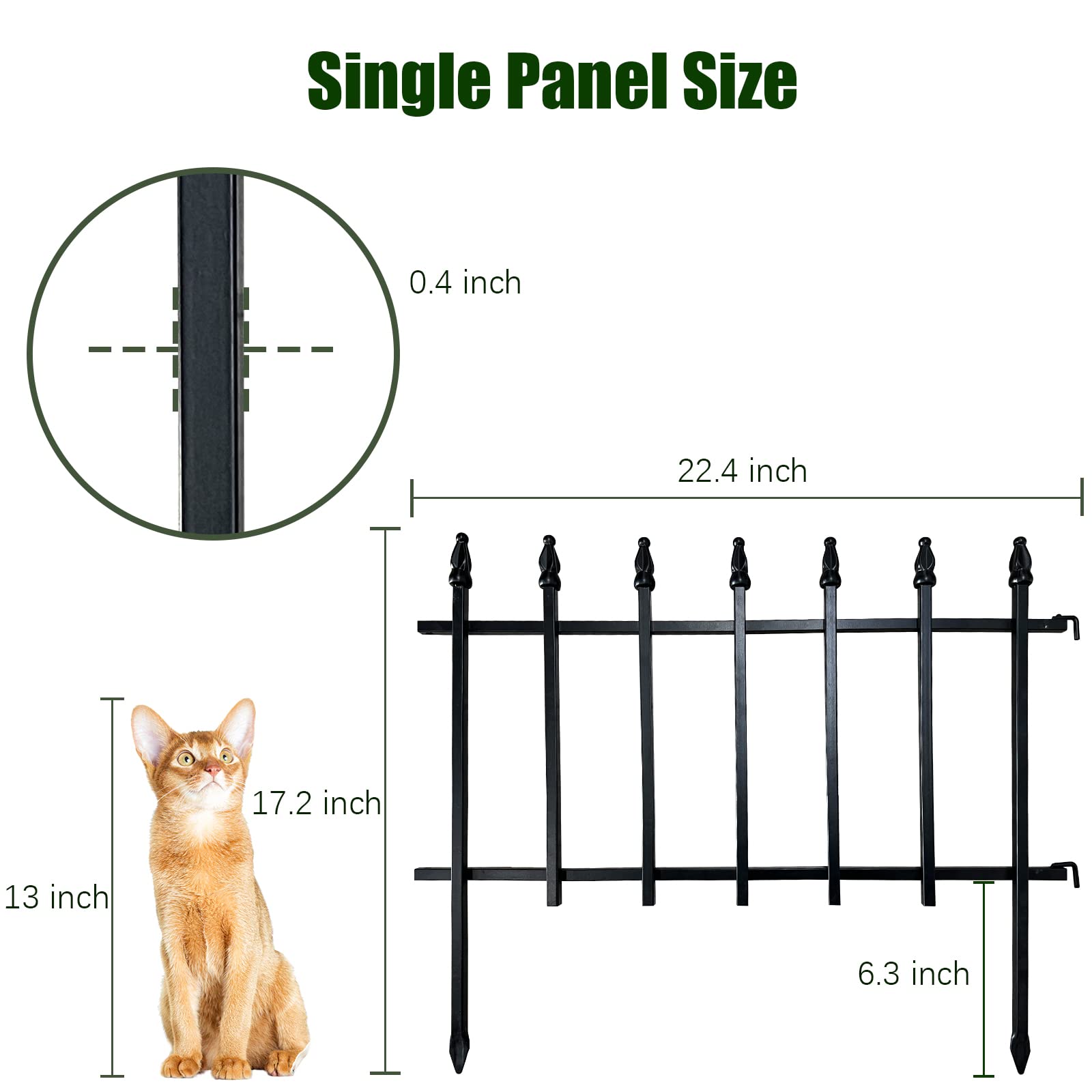 Thealyn rustproof fence panel withstands weather while defining garden borders.