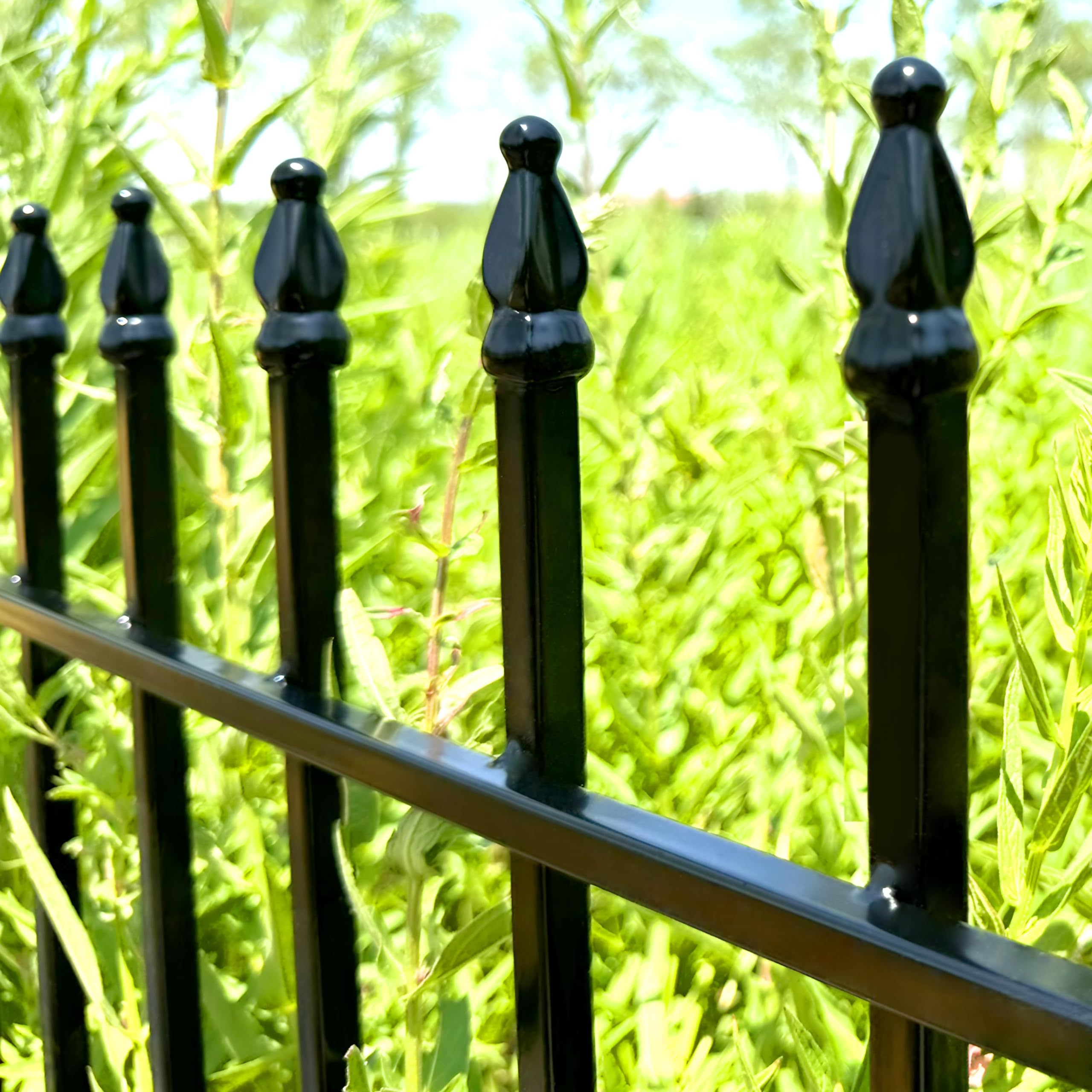 Thealyn fence edging beside a walkway guides foot traffic gracefully