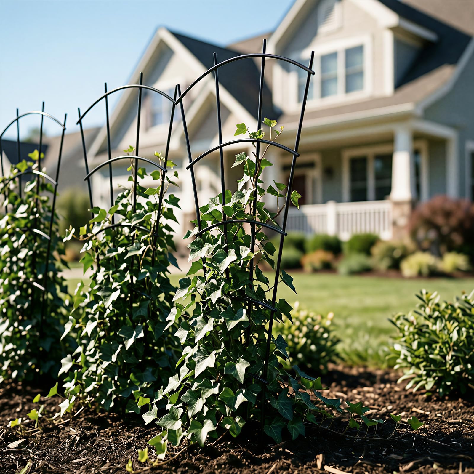 No-tools required: Thealyn trellis setup is quick and freestanding