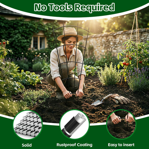 Thealyn rustproof metal trellis offers durable outdoor support for vines
