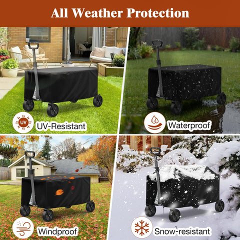 All-season use of TheElves wagon cover for beach or camping trips