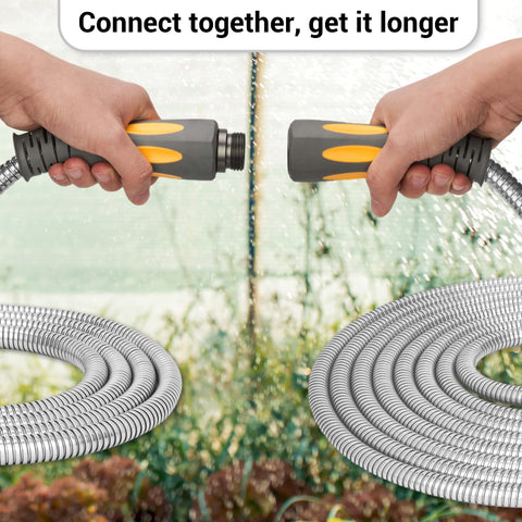 TheFitLife durable 50 ft hose suitable for garden and cleaning.