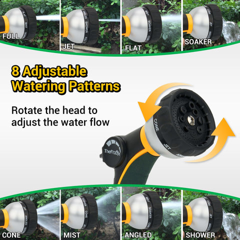TheFitLife hose is easy to maneuver around shrubs and furniture.
