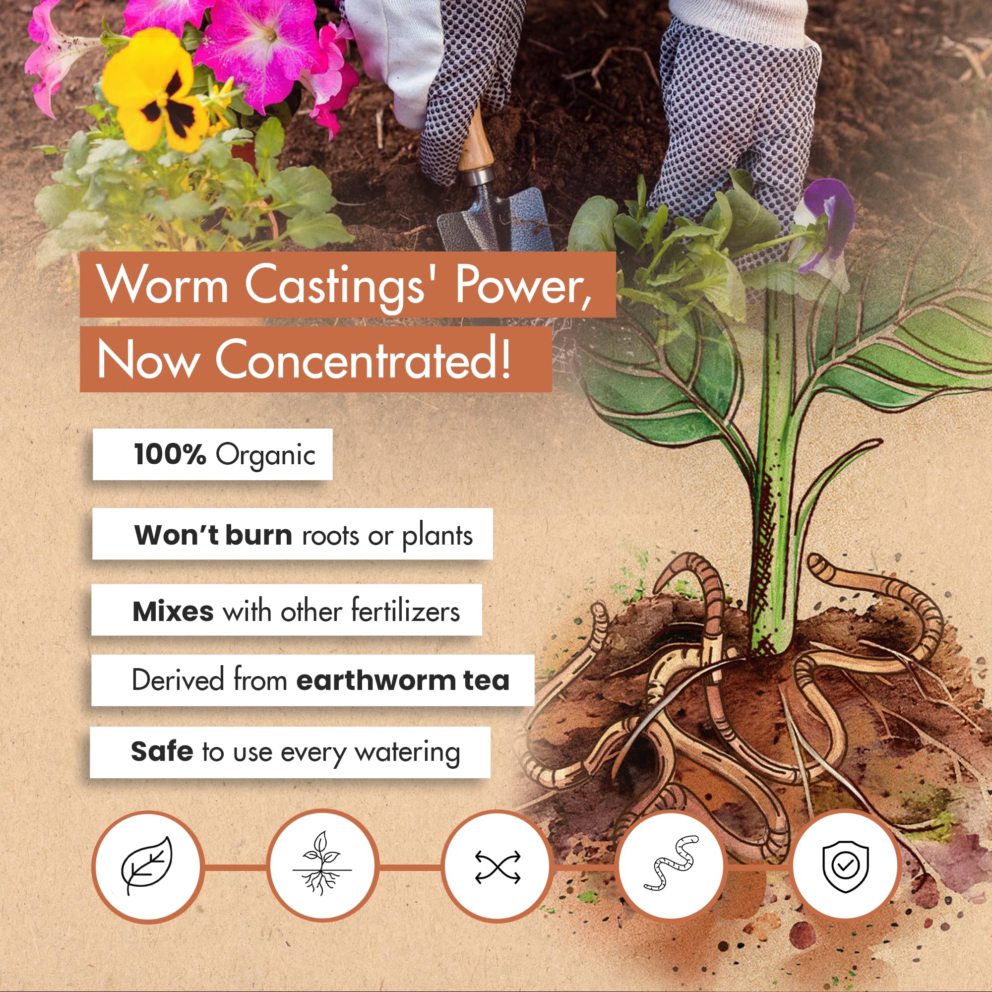 The Grow Co bokashi booster shown as part of composting for richer organic soil