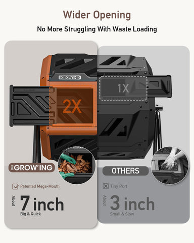 The Grow'ING easy-access sliding doors in action for loading and retrieval.