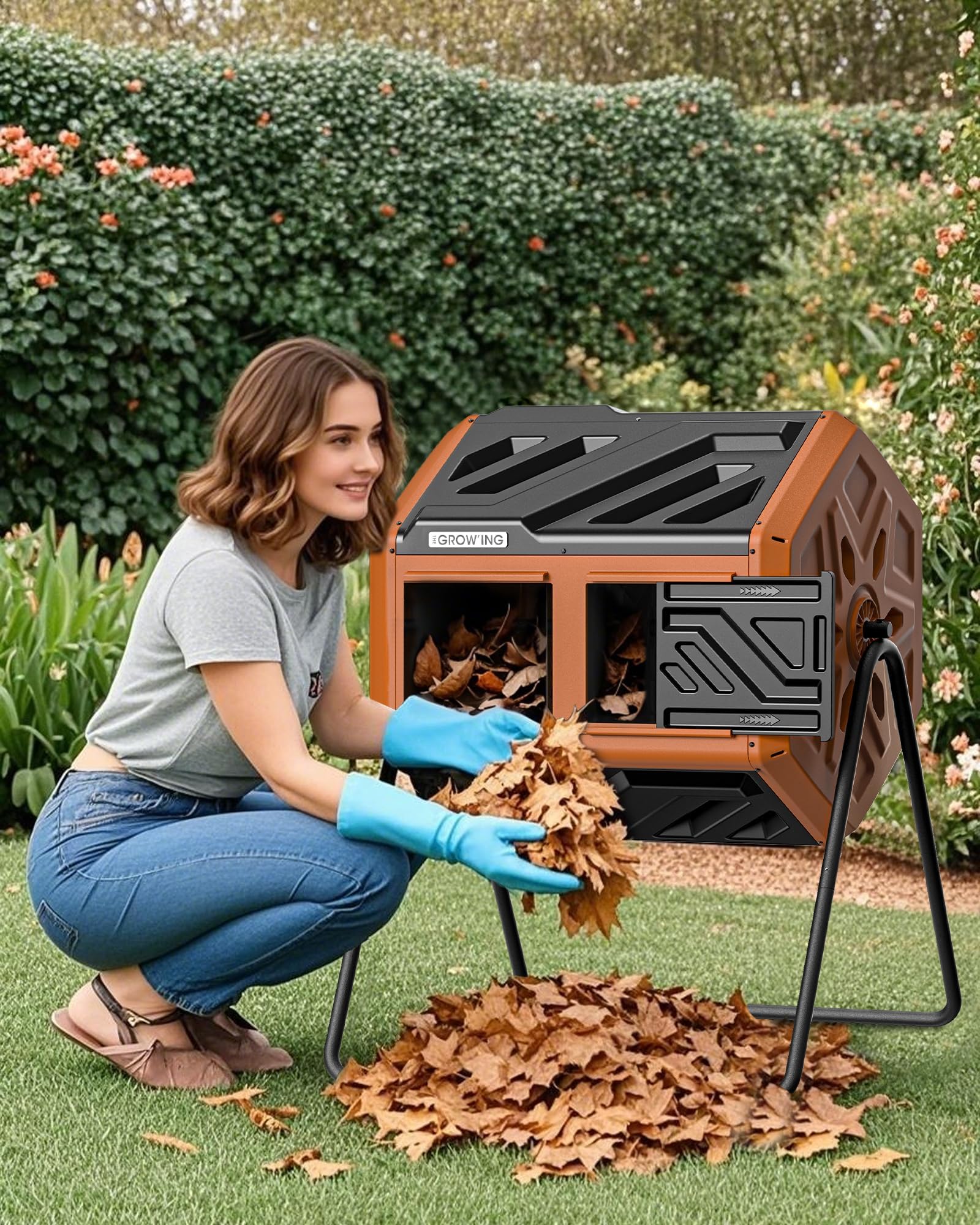 The Grow'ING ready-to-assemble packaging supports quick setup.