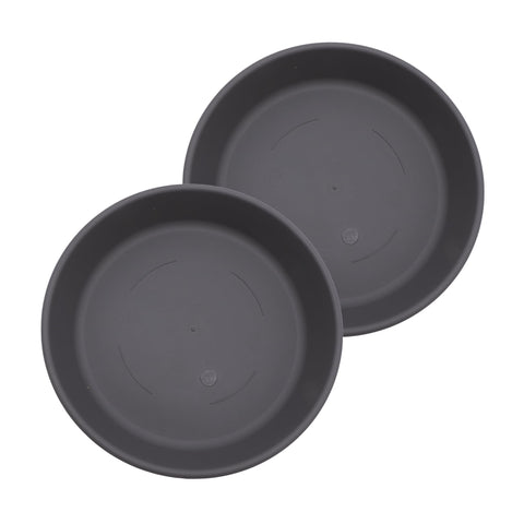 The HC Companies 12.5-inch classic round plant saucer protects surfaces under pots.