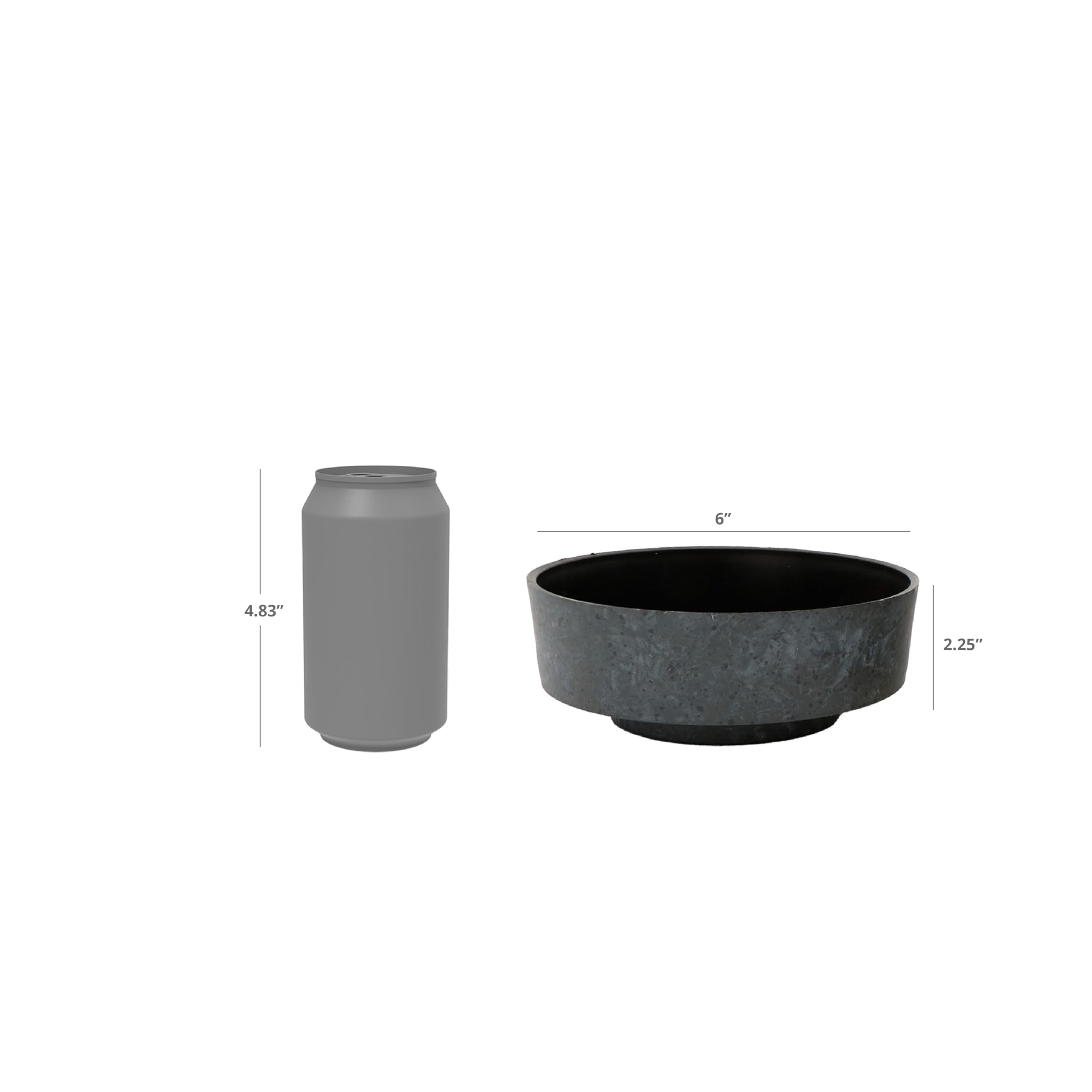 Capri Bowl used for small plants and herbs beyond succulents.