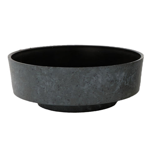The HC Companies Capri Bowl with succulents in faux concrete color for indoor displays.