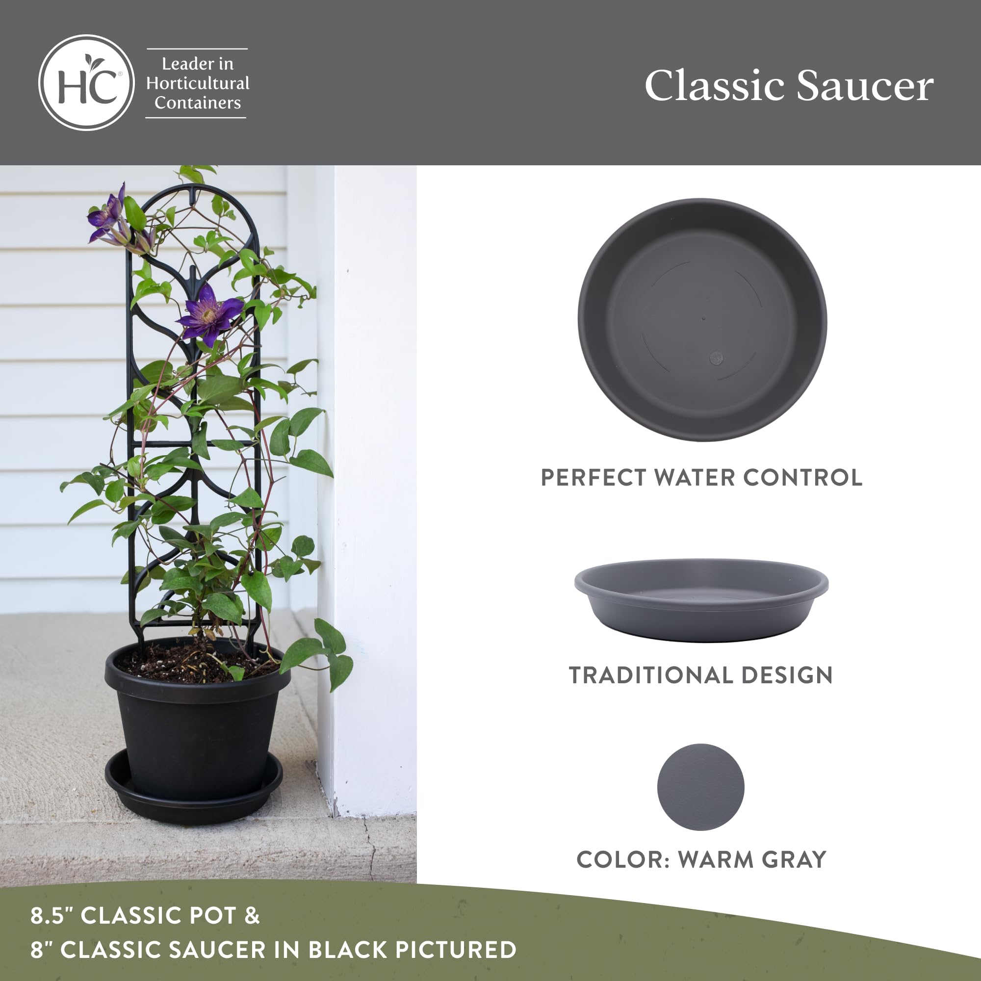 The HC Companies UV-resistant plastic keeps colors fade-free during outdoor use.