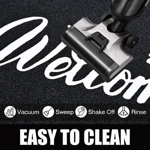 T.HENV Welcome Mat versatile for indoor and outdoor entryways.