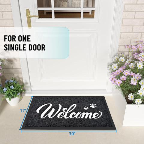T.HENV Welcome Mat exterior at the porch, showcasing eco-friendly materials.