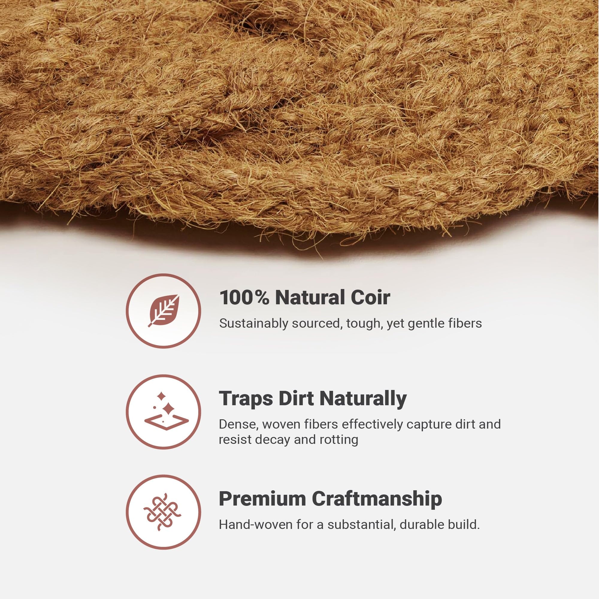 THEODORE MAGNUS mat features anti-slip backing for stability.