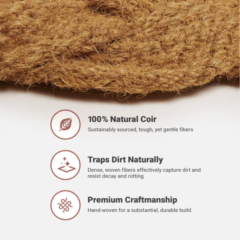 THEODORE MAGNUS mat features anti-slip backing for stability.