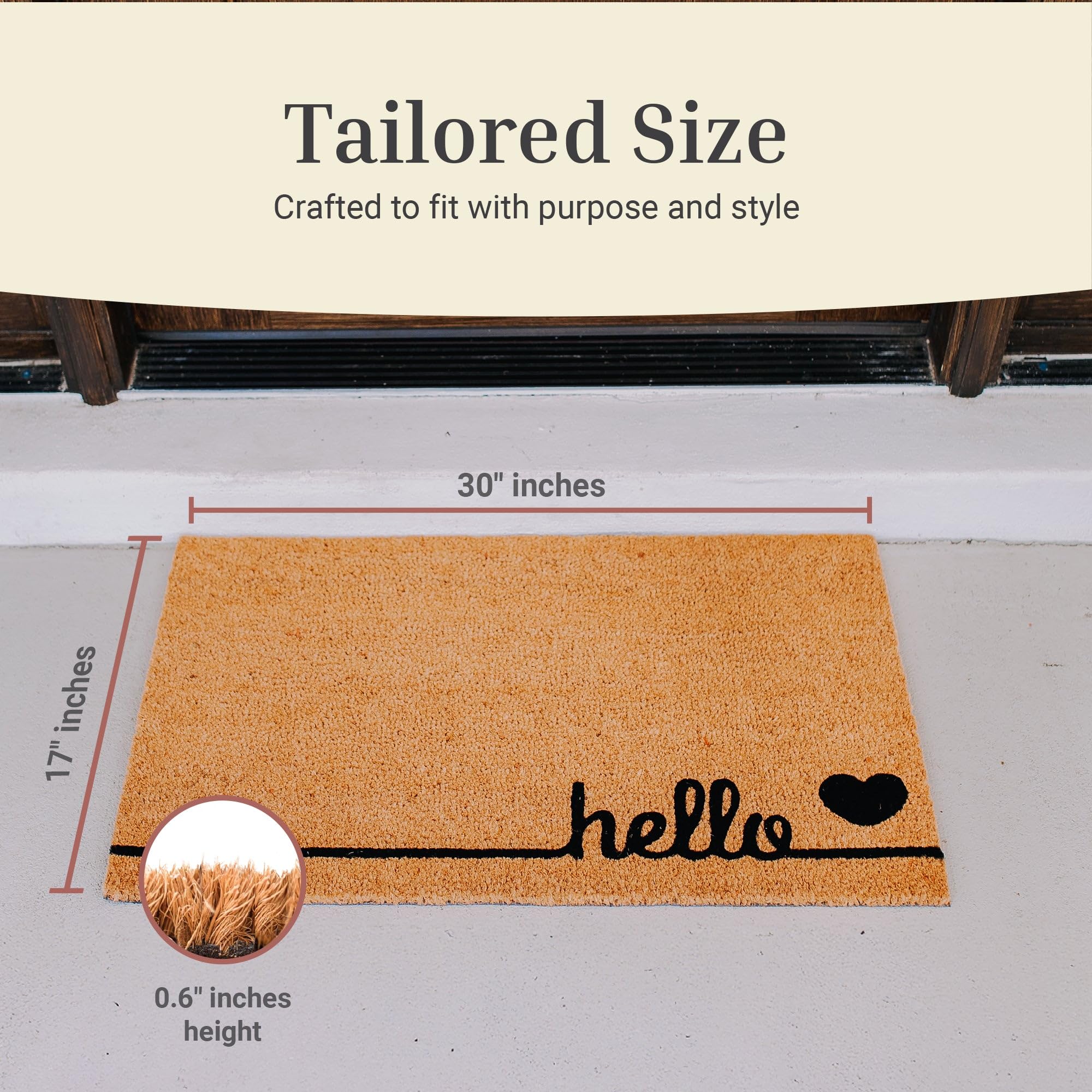 Theodore Magnus mat anti-slip backing ensures steady footing at entrances.