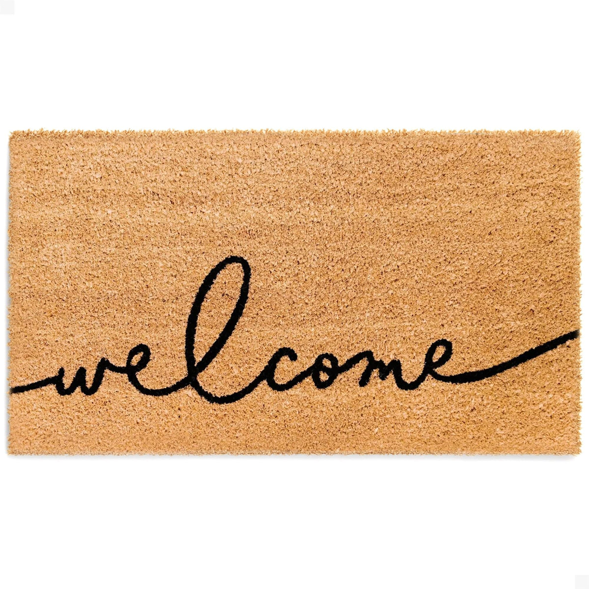 Theodore Magnus door mat close-up shows natural coir fibers with dirt-trapping action.