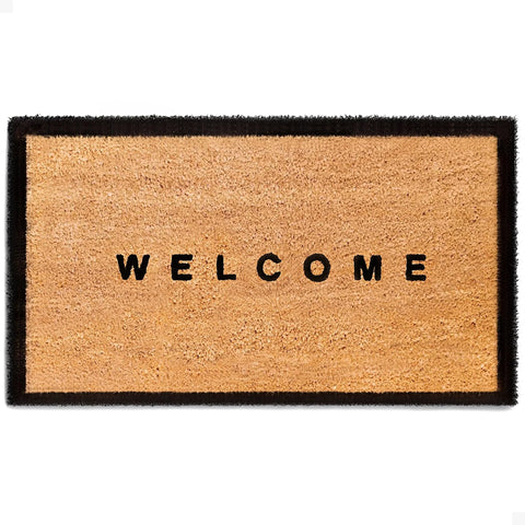 Theodore Magnus door mat coir for outdoor entrance with dirt-trapping fibers.