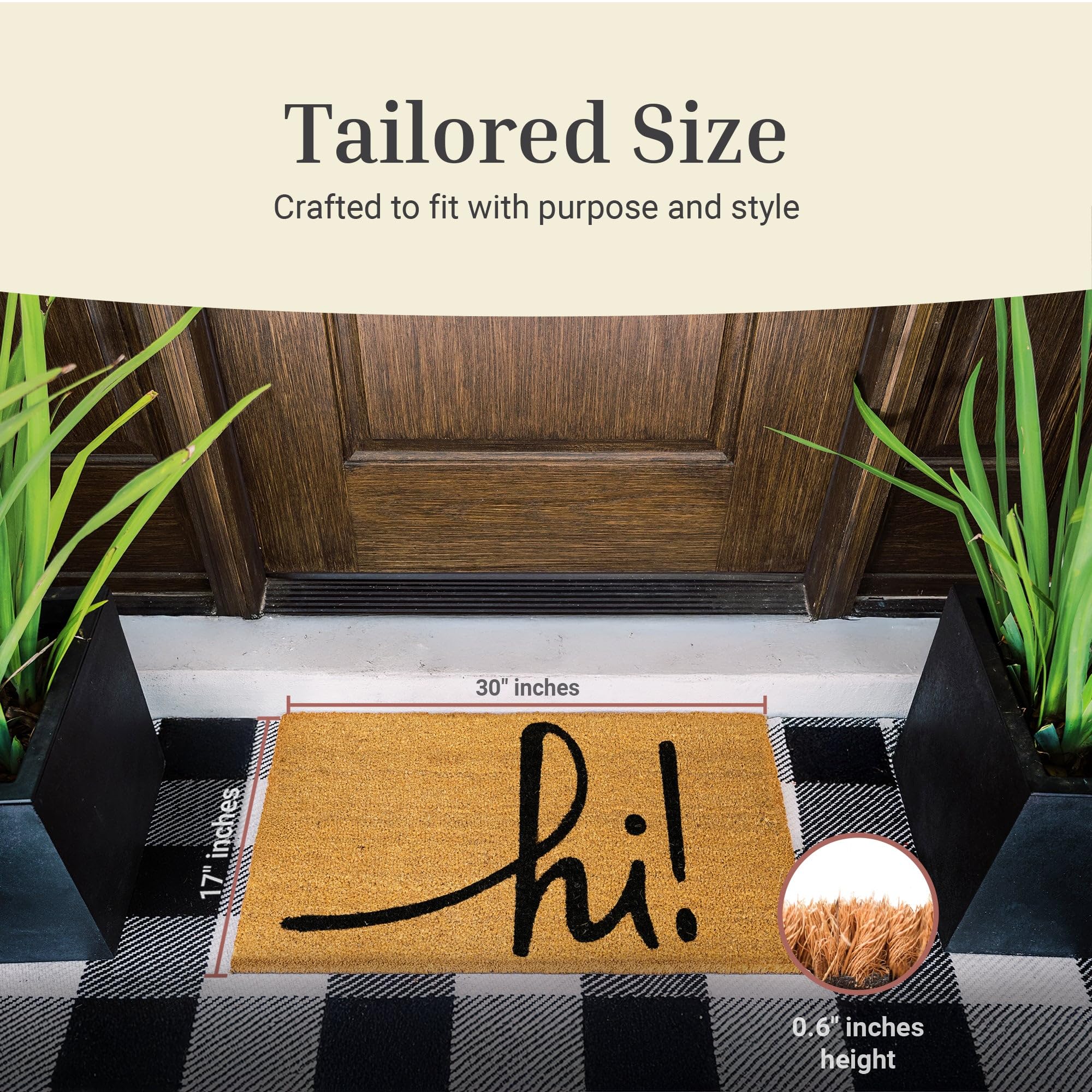 Theodore Magnus door mat entrance dirt trap keeps interiors cleaner.