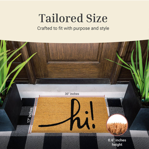 Theodore Magnus door mat entrance dirt trap keeps interiors cleaner.