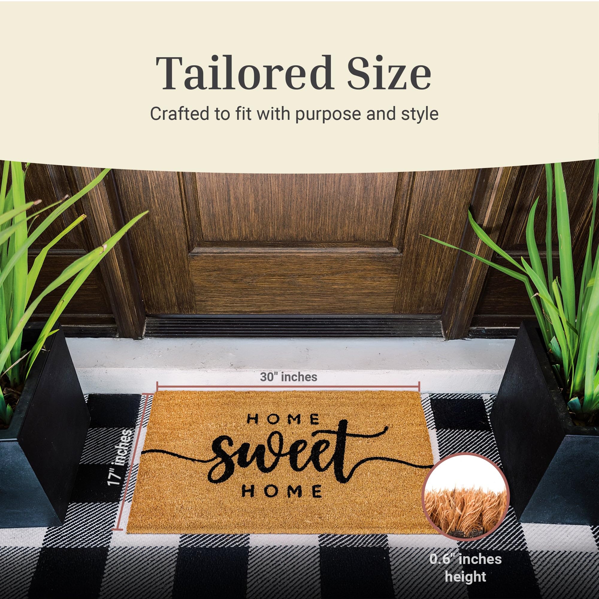 The Theodore Magnus mat features non-slip backing for secure placement.
