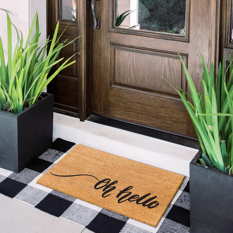 Non-slip backing on THEODORE MAGNUS mat stabilizes placement