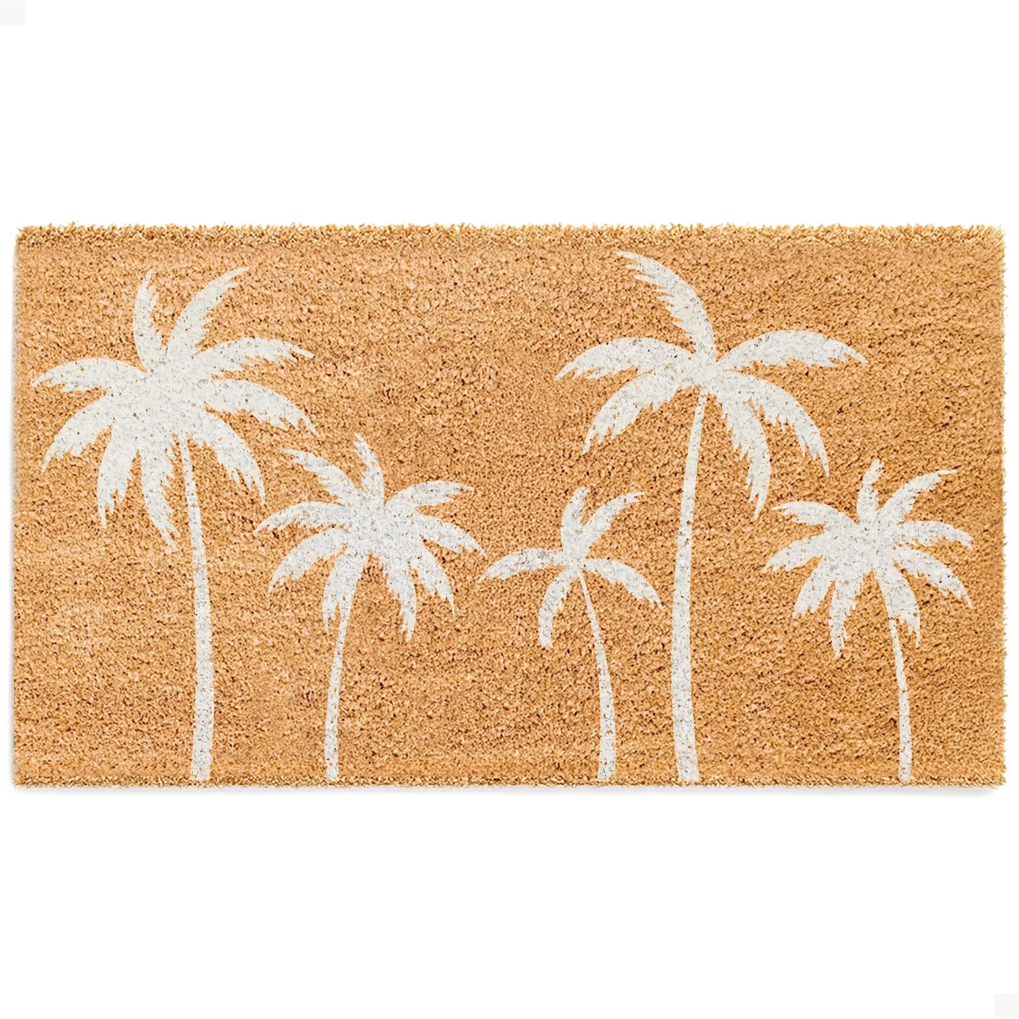 THEODORE MAGNUS door mat close-up shows natural coir fibers trapping dirt effectively