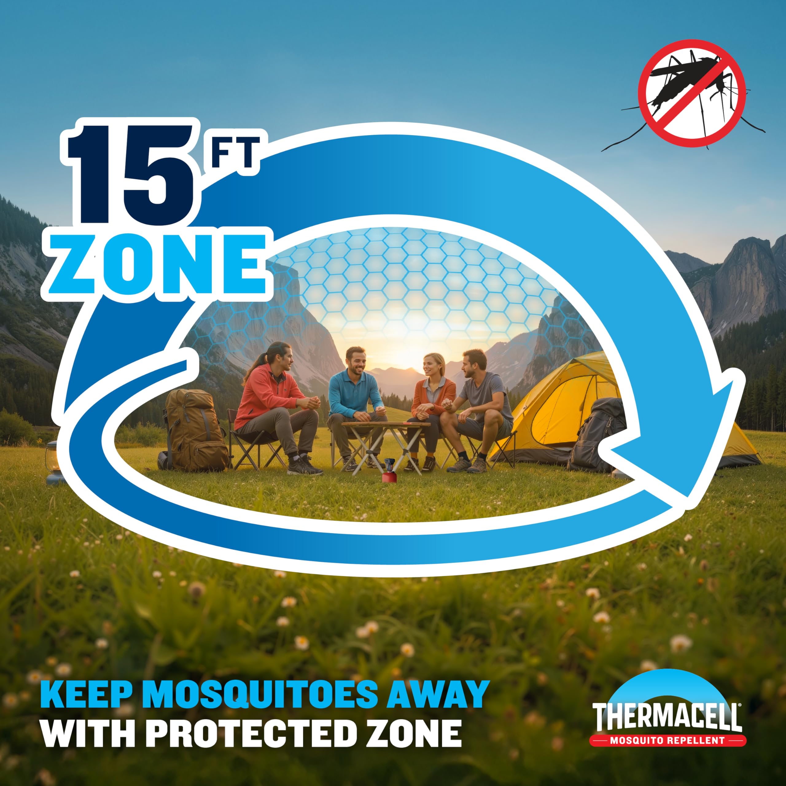 Thermacell 15FT zone protection around outdoor dining area