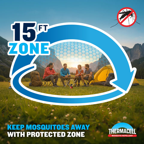 Thermacell 15FT zone protection around outdoor dining area