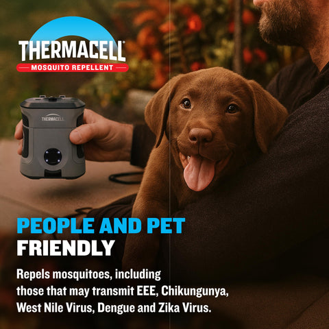 Thermacell EX90 rechargeable battery enabling hours of outdoor protection