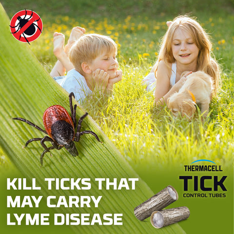 Thermacell Tick Control Tubes 12-pack ready for seasonal treatment.