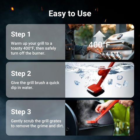 ThermoMaven grill-cleaning-kit suits gas, charcoal, pellet, and porcelain grills for versatile cleaning