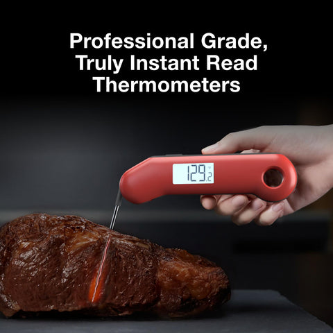 Lift-to-wake and bright backlight on ThermoMaven thermometer for dark kitchens