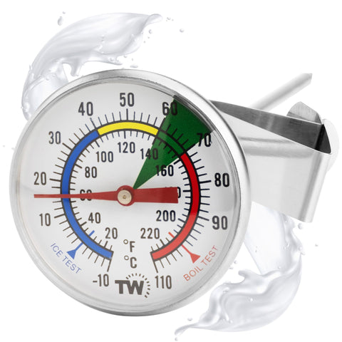 Calibratable with ice and boil tests for reliable temperature checks.