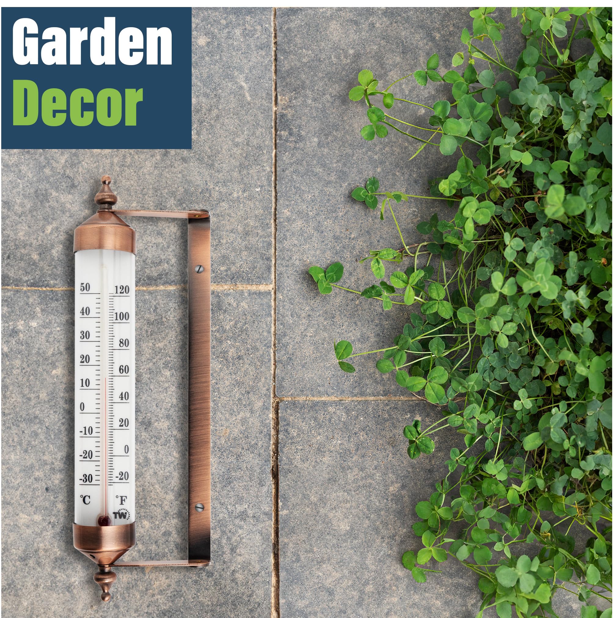 Thermometer World garden patio use in outdoor spaces.