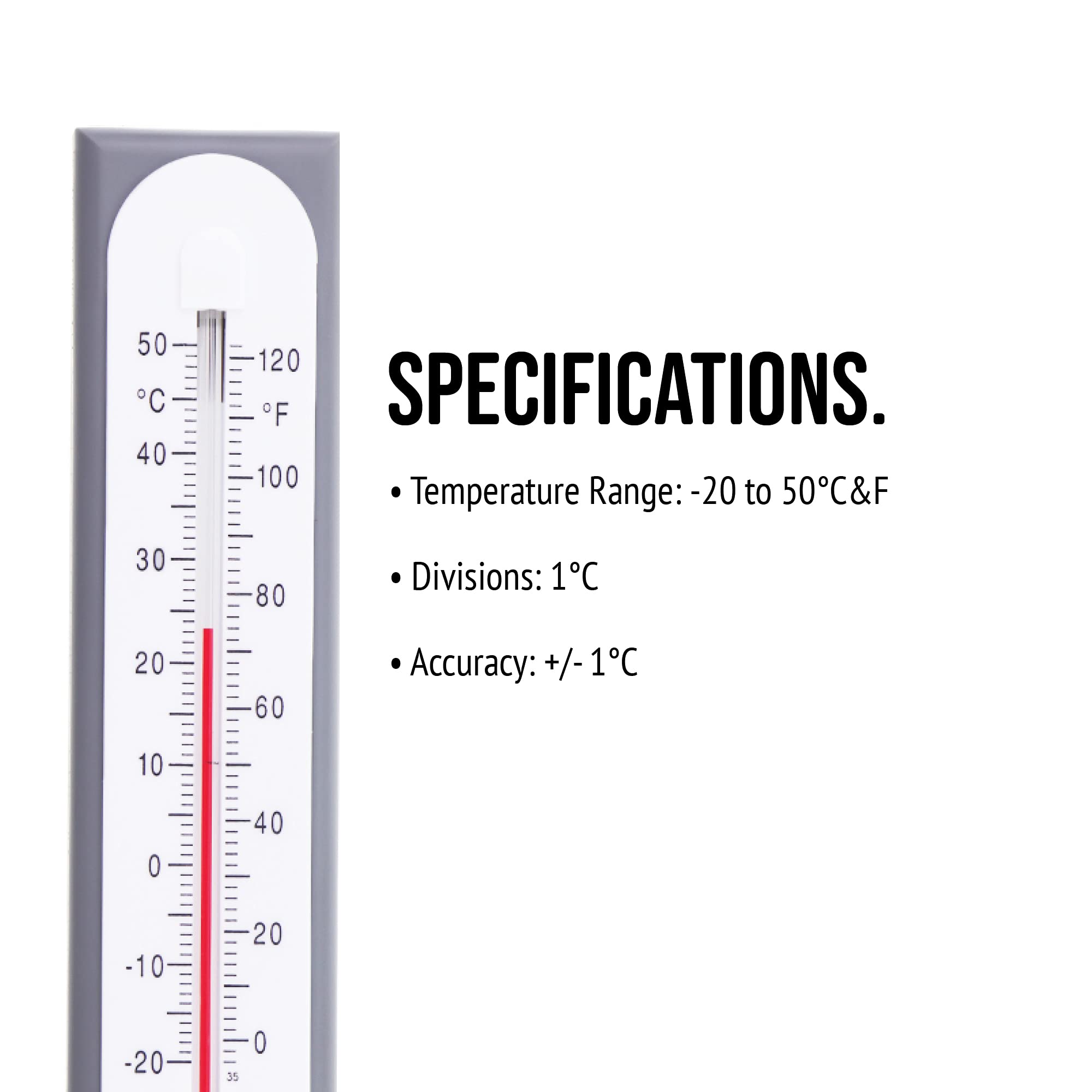 Thermometer World wall-mounted sensor blends with home decor.