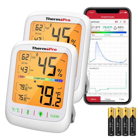 ThermoPro Bluetooth hygrometer setup for home monitoring and quick guidance.