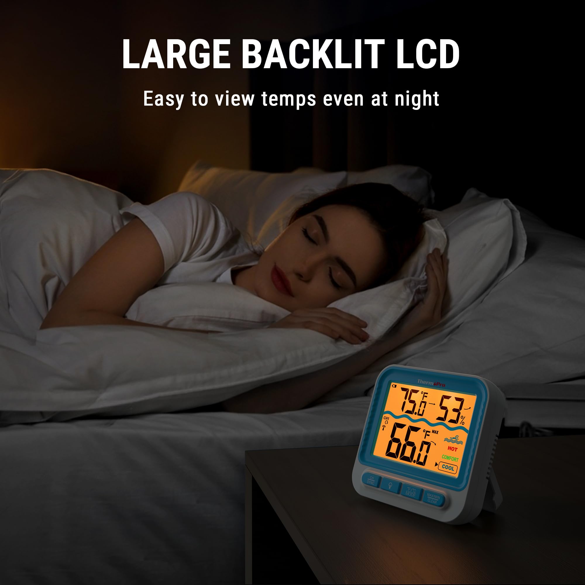 ThermoPro hot tub mode switch provides precise comfort indicators.