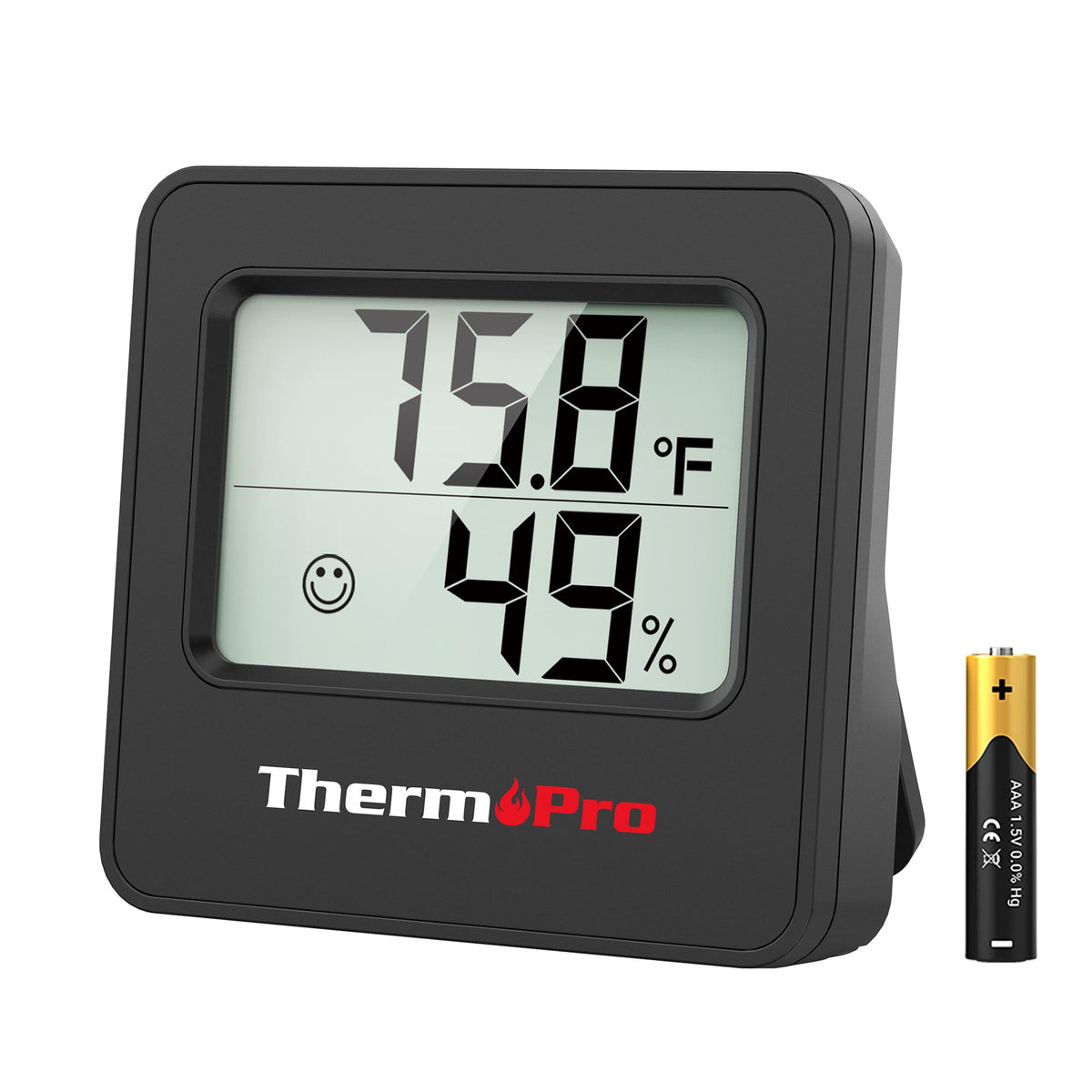 ThermoPro TP157 indoor hygrometer LCD display for precise room readings.