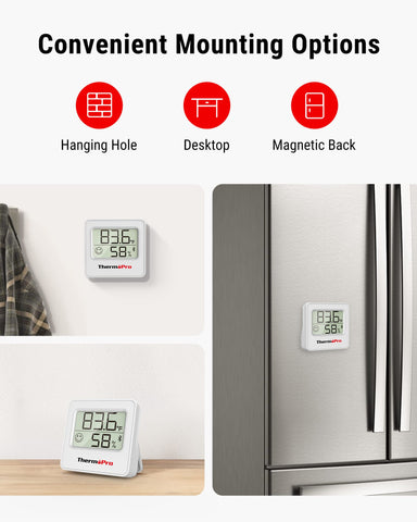 ThermoPro TP357 is simple to install and position anywhere.