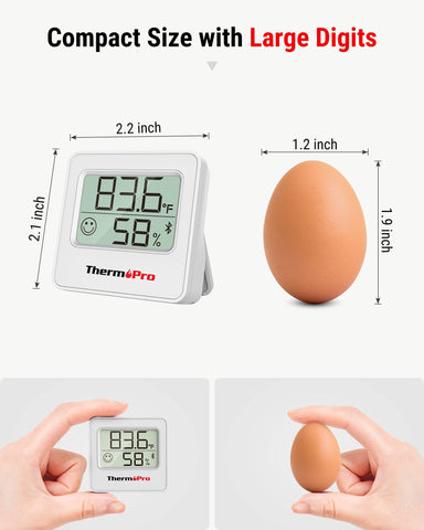 ThermoPro TP357 helps caregivers monitor nursery climate for comfort.