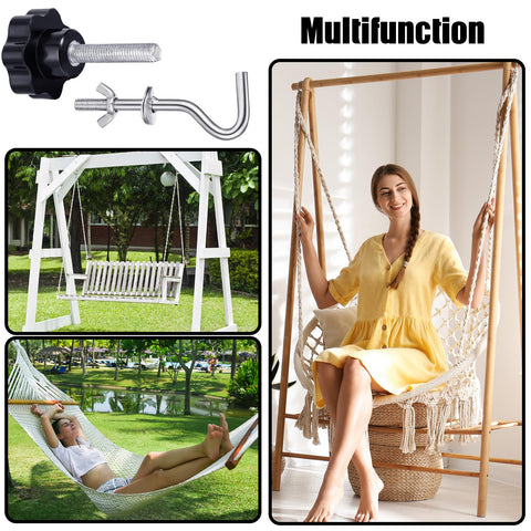 Therwen easy-installation hammock kit simplifies setup on stands and anchors.