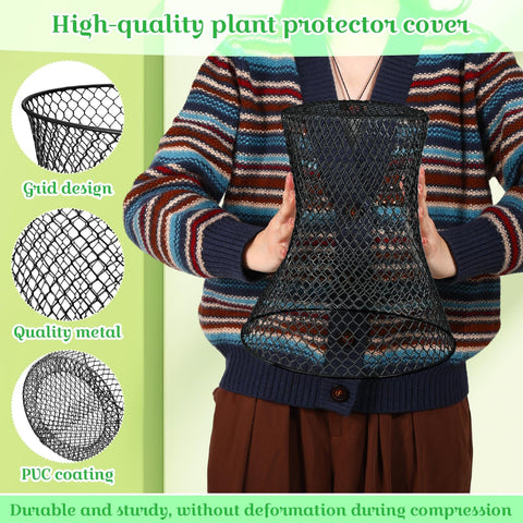 Therwen garden stakes set keeps cloches upright for stable seasonal protection.