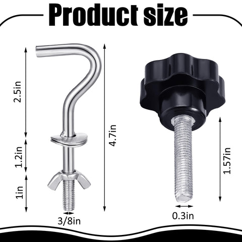 Therwen hammock stand hooks ready for secure anchoring outdoors.