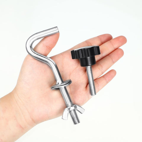 Therwen heavy-duty hardware supports up to 550 pounds for multiple users.