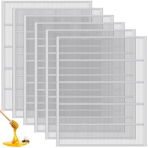 Therwen metal queen excluder for 10-frame hive, top view, supports organized honey harvesting.