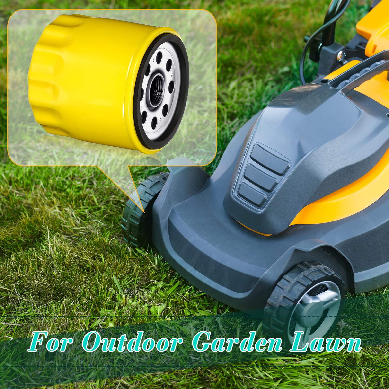 Therwen oil filter in lawn mower use supports simple maintenance routines