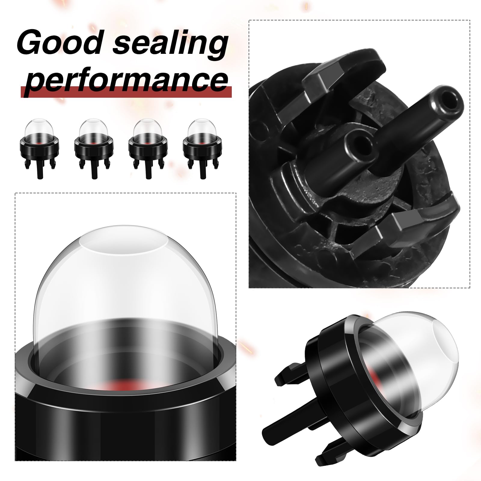 Therwen plastic primer bulb highlights durable material for long-lasting performance.