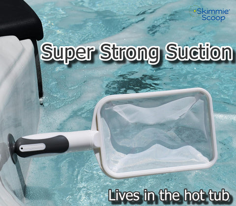 The Skimmie Scoop compact design fits inside a filter compartment.