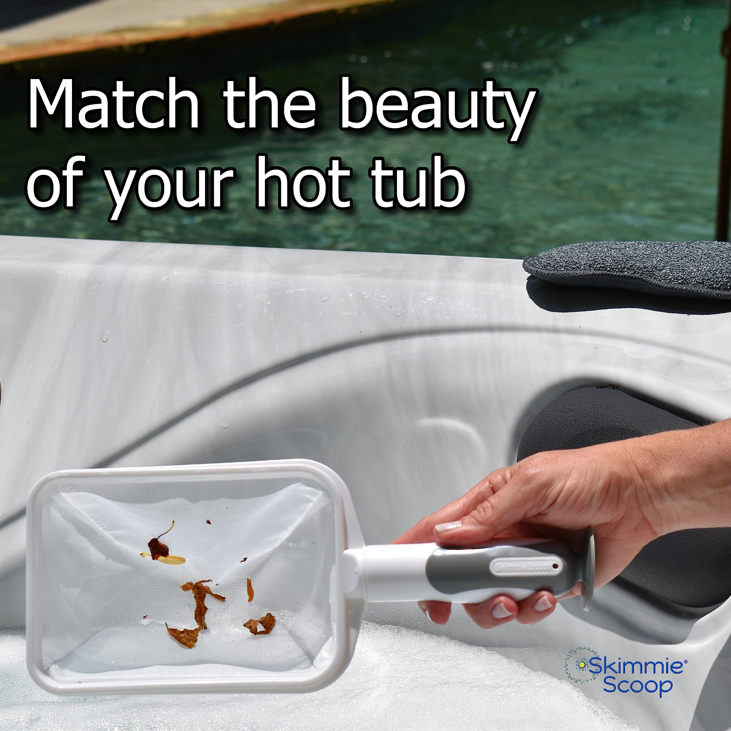 The Skimmie Scoop lightweight and durable ABS construction stands up to regular cleaning.